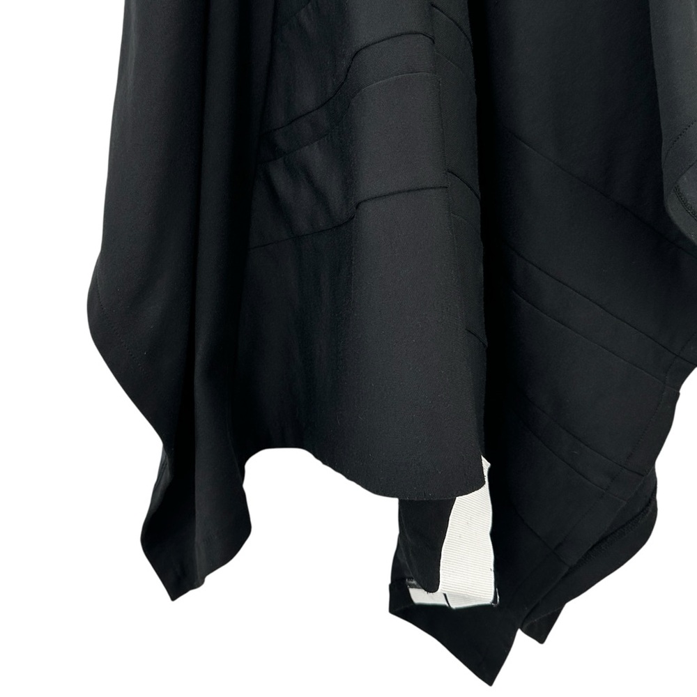 [sold] Y-3 Yohji Yamamoto Black Asymmetric Midi Skirt Poncho Cape Convertible - Picture 8 of 16